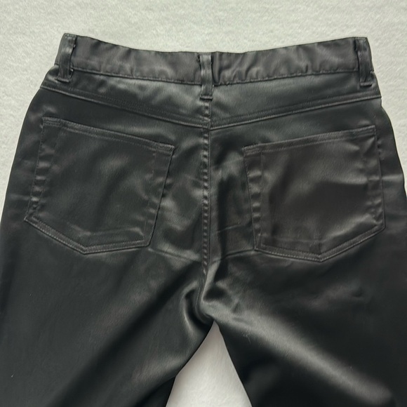 Arizona Jeans Black Satin Flare Casual Dress Party Pants Y2K Women Sz 5 - Picture 5 of 7